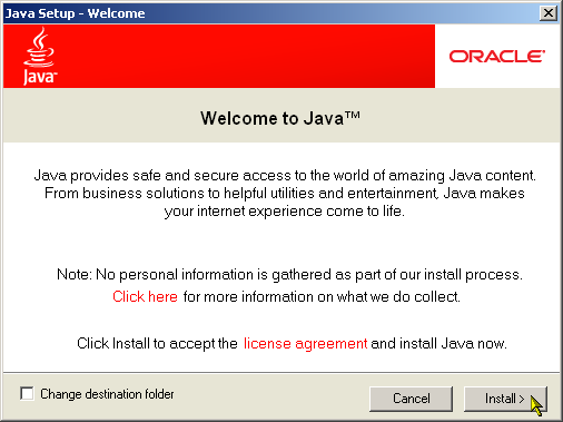 Javas VM instalācija